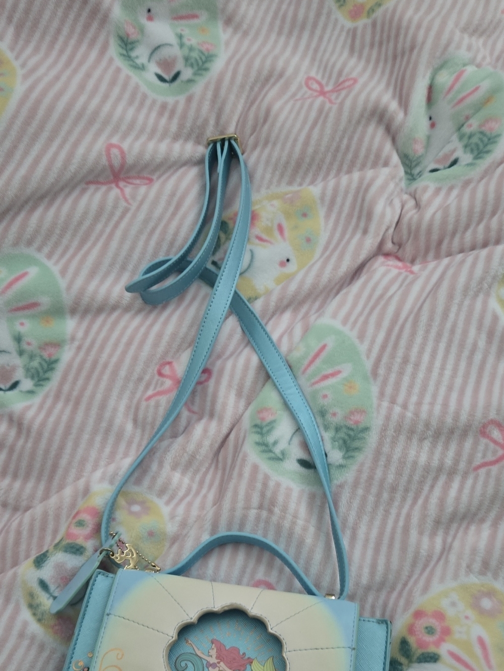 Whimsical Mermaid Sea-Blue Crossbody Bag - Picture 5 of 6